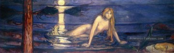  en - edvard grignoter la sirène 1896 Edvard Munch Expressionism